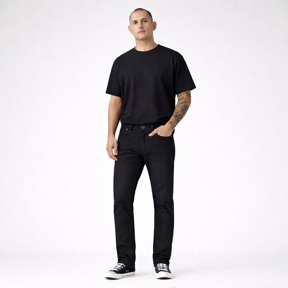 Levi's 511 Slim Straight Jeans Mens 36x34 Black NEW Stretch Flex Denim 045113096